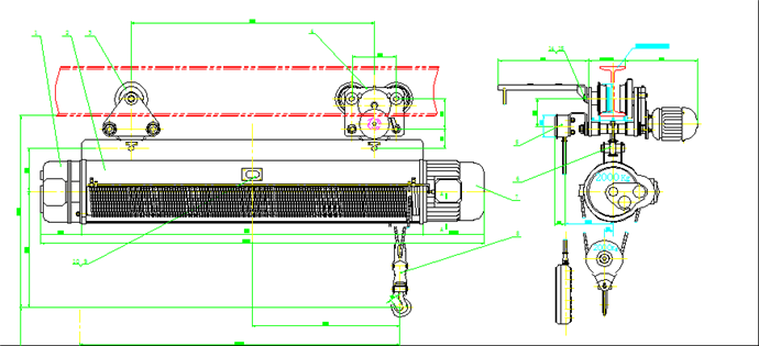 MD1型钢丝绳电动葫芦